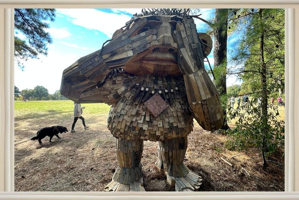 Thomas Gambo's Trolls at Dix Park: Raleigh