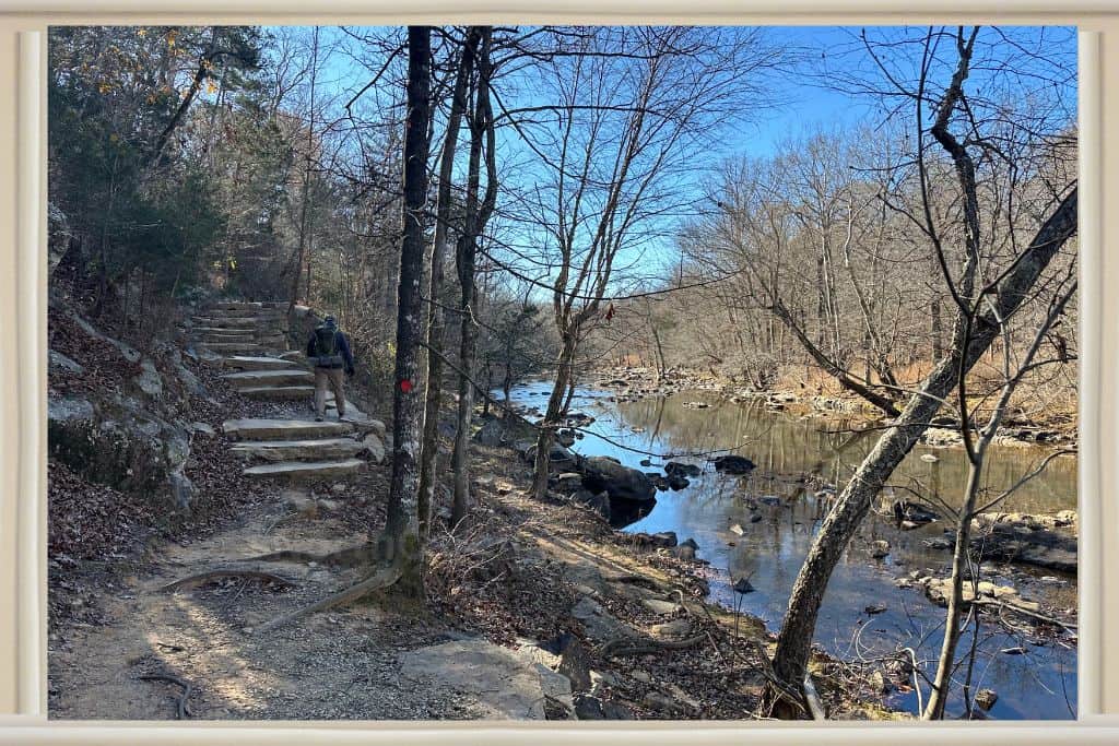 Stone Steps along the trail at Eno River State Park. 

Hidden History at Eno River, Durham, NC