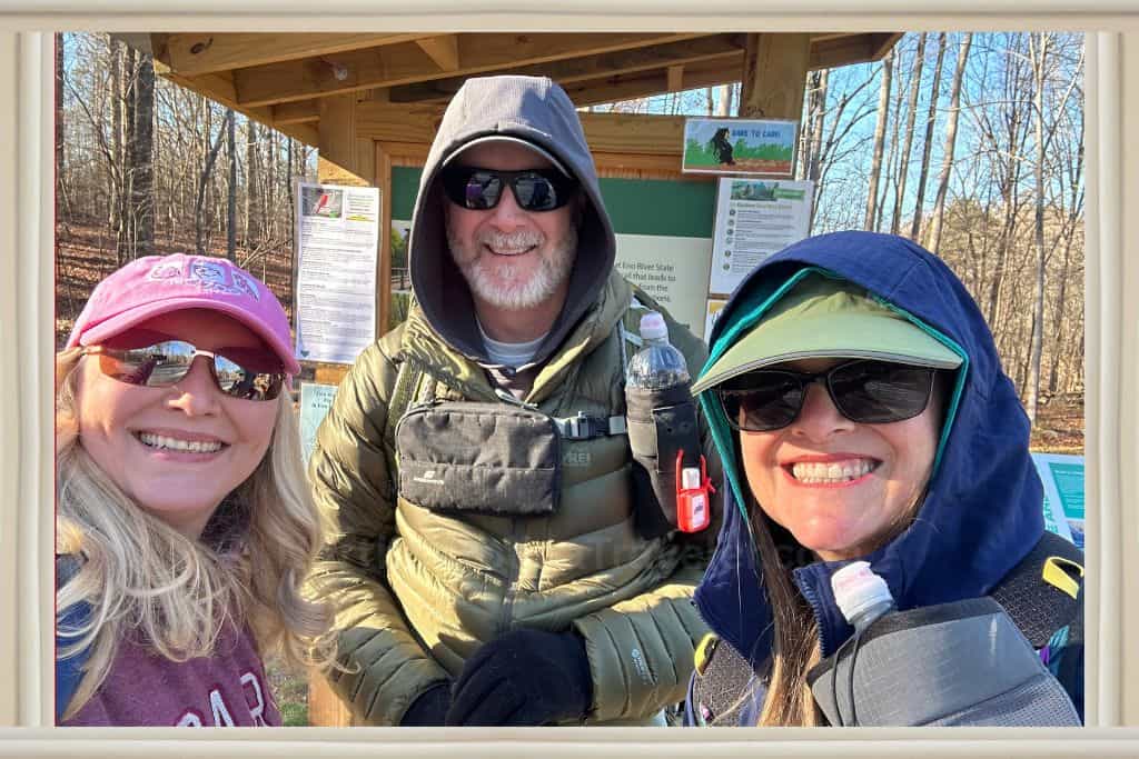 My two friends that introduced me to Eno River State Park and the hidden, historic homes along the trails. 

Hidden history at Eno River State Park